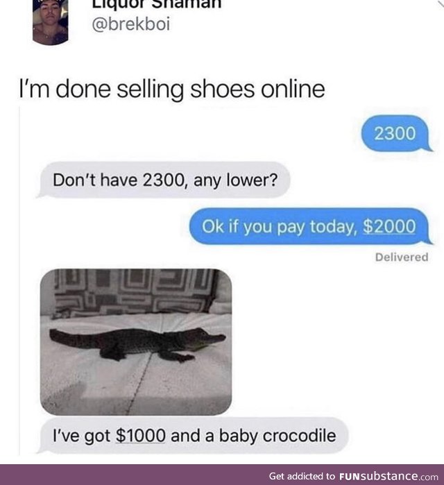 Selling shoes online