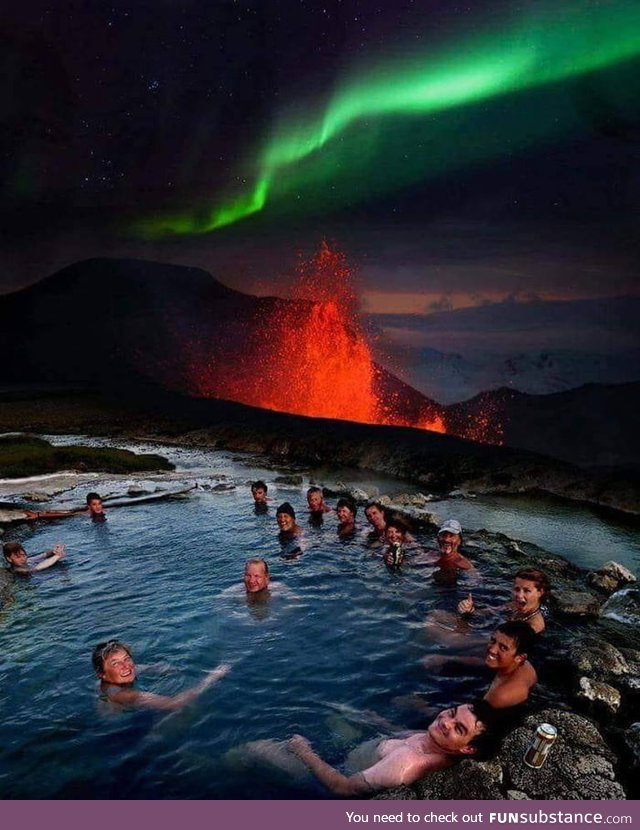 An extreme hot tub in Iceland