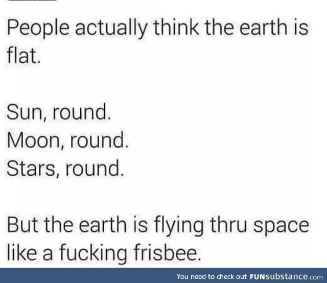 What you say now, flat earthers?