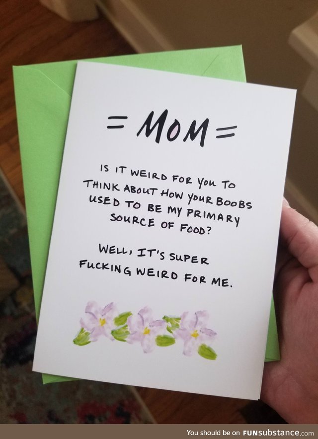 Honest mother's day card