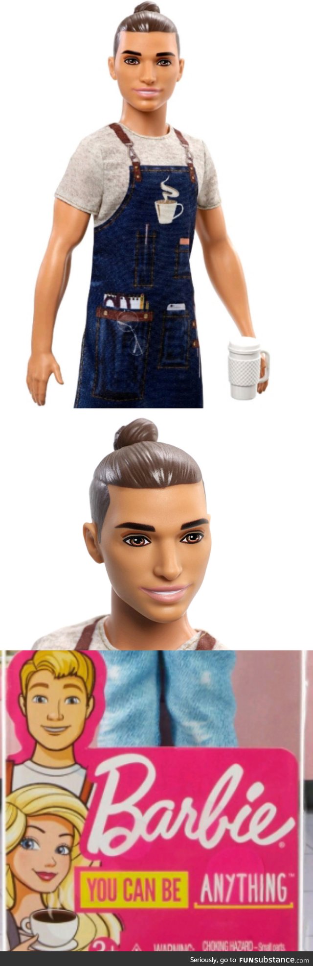 Barbie Ken "Careers" Barista, seriously. This is totally NOT geared to millennials kids