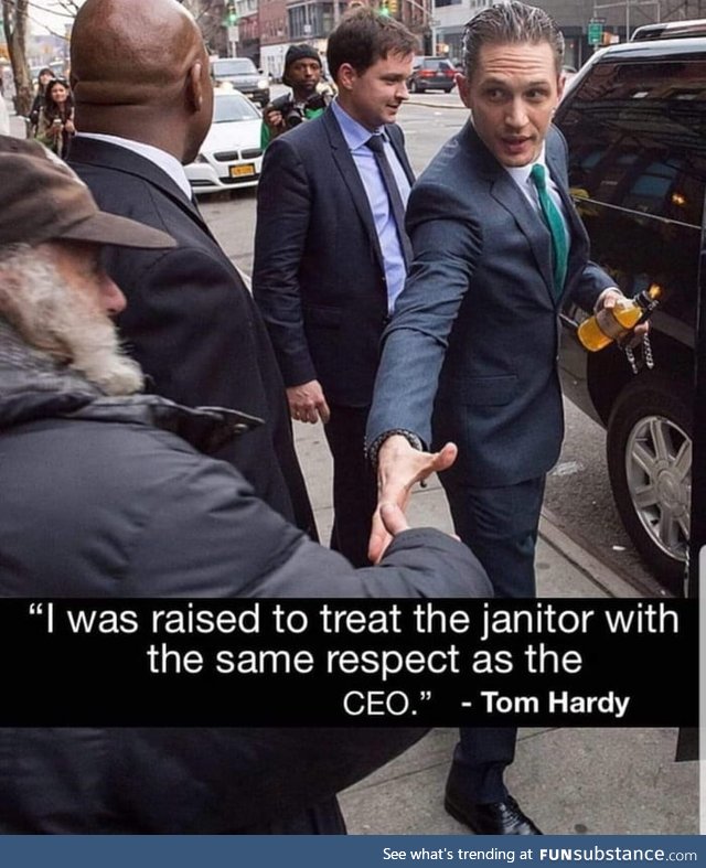 Tom Hardy being Tom Hardy