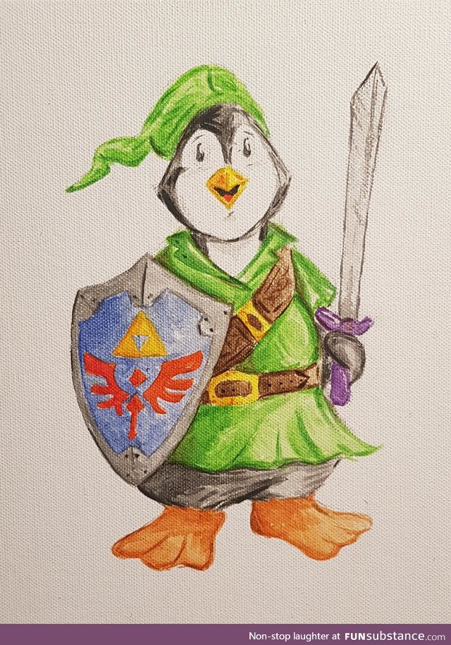 My friend likes penguins and the legend of Zelda