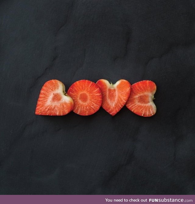 A natural strawberry font