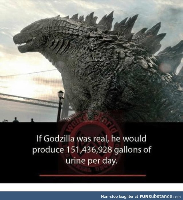 What documentary's talk about godzilla's urine?