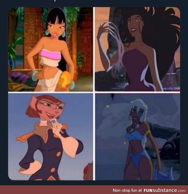 Animated movie companies gave us some THICC women at the begining of 2000's