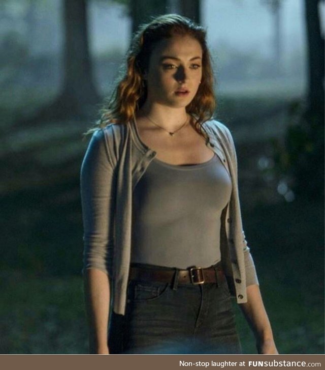 Jean Grey wearing jeans and the color grey (Dark Pheonix). OC do not steal