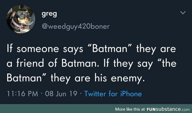 Batman facts