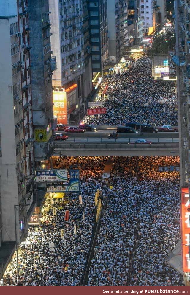 Hong Kong protest against extradition law which aims to send political criminals and