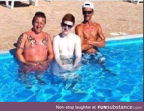 These two brave men at a haunted swimming pool