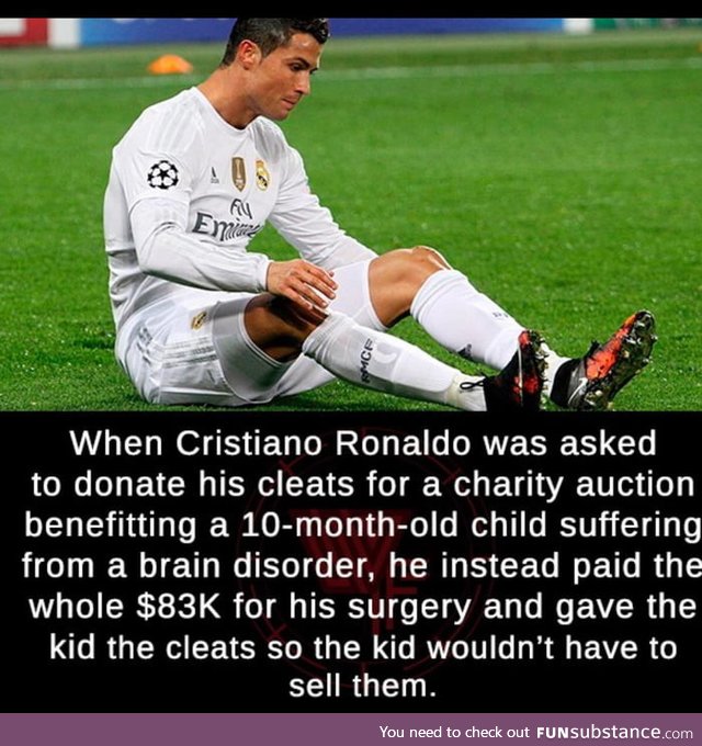 Good guy, cristiano ronaldo