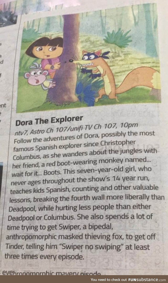 How Dora is summarised in Malaysia