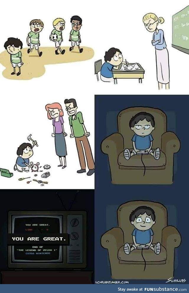 When life sucks, we turn to gaming