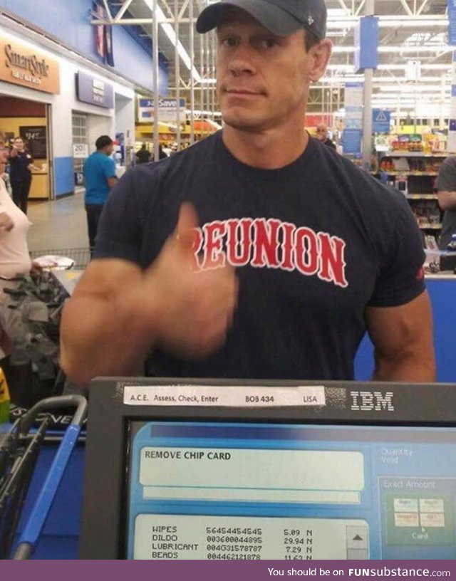 Saw John Cena today