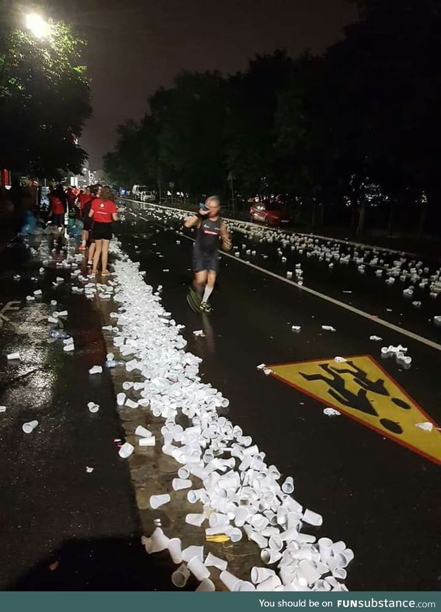 Healthy people, taking care of their bodies, left the streets of Wroclaw (Poland) after