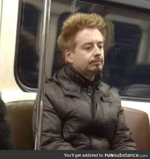 I saw Slavic Robert Downey Jr. Today