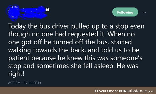 This Bus Driver Going above and beyond