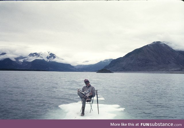 70's Geology student abandoned on the ice