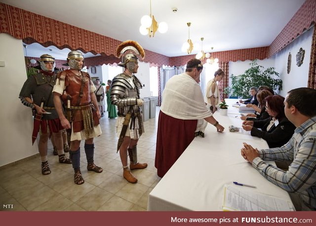 These guys know how to vote (EU parliament elections today)