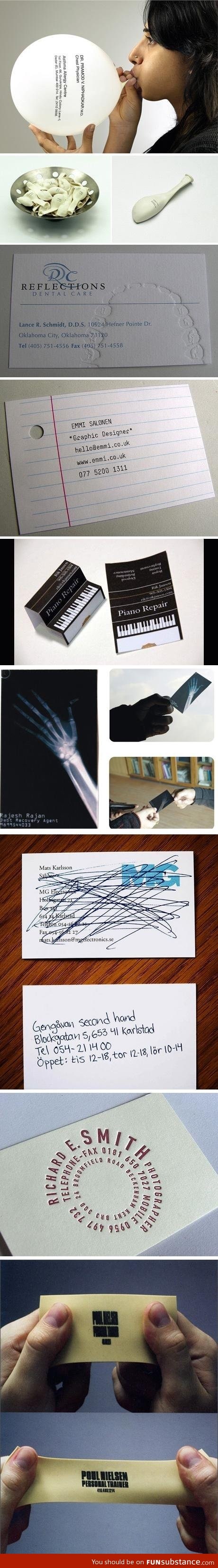 Some clever business cards