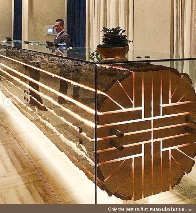 Hotel reception desk