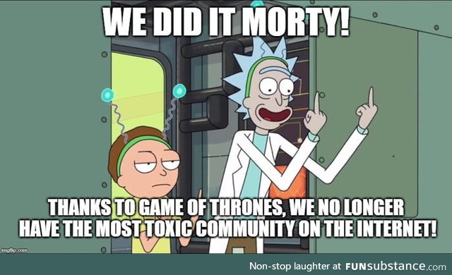 Flame wars, flame wars everywhere Morty