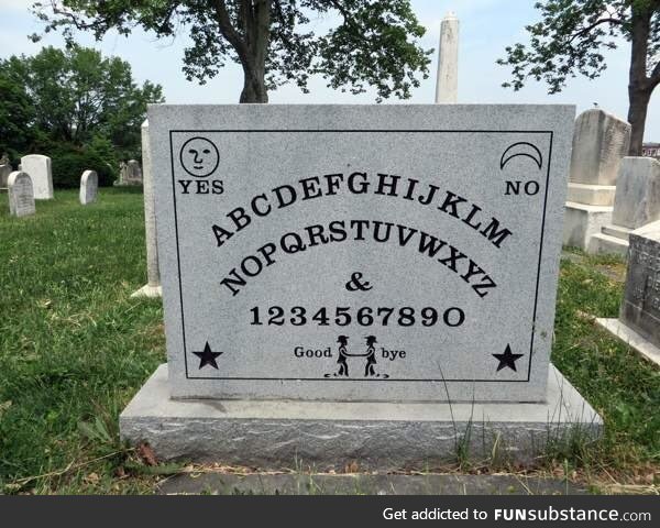 Gravestone of Elija Bond, Inventor of the Ouija Board