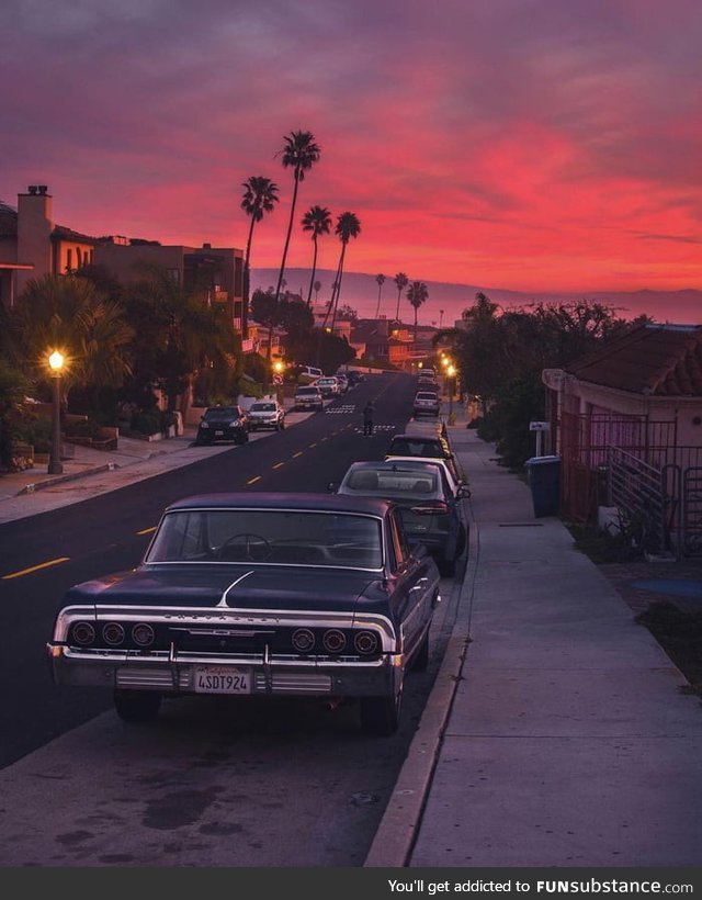 Old Time, Sunset at Los Angeles