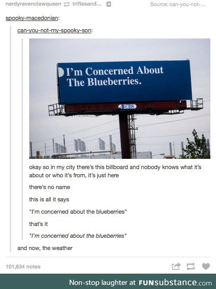 Won't somebody think of the blueberries?!