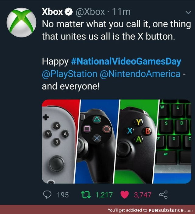 Xbox being wholesome