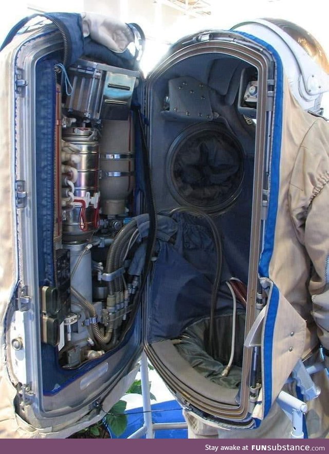 Inside astronaut suit