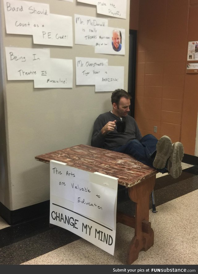 A teacher at my school today