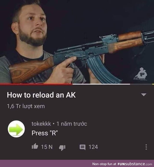 How to reload an AK