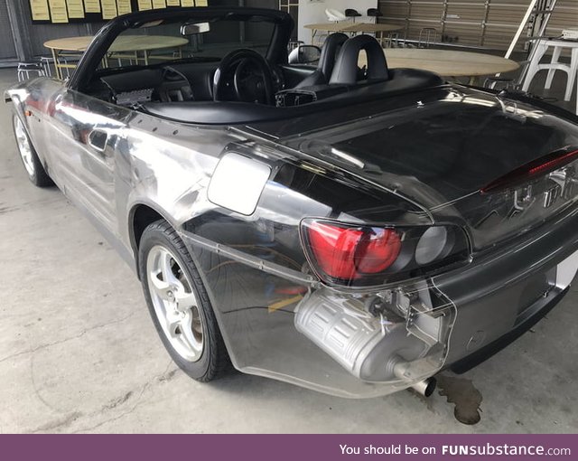 See-through bodykit on a Honda S2000