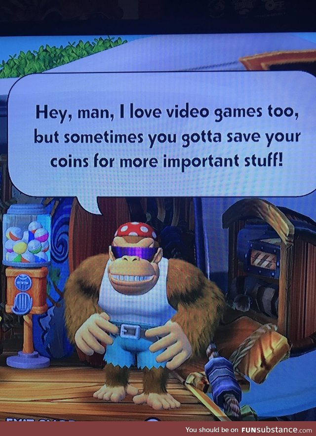 Funky kong says