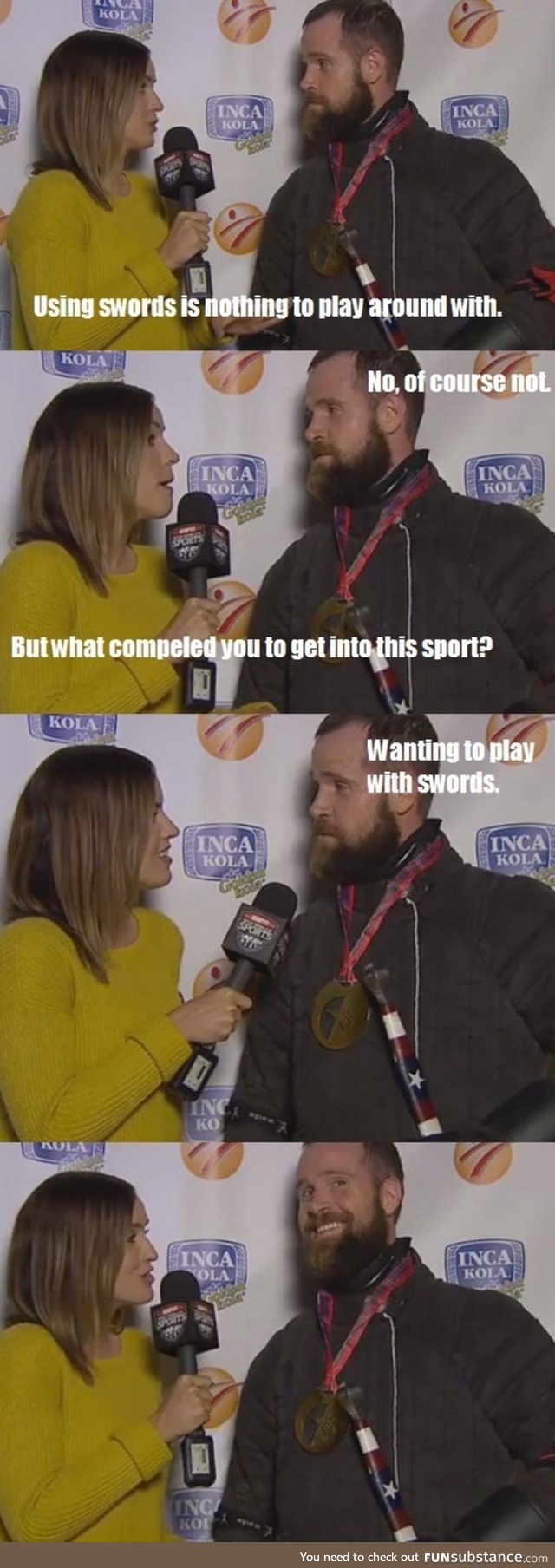 It was a funny interview