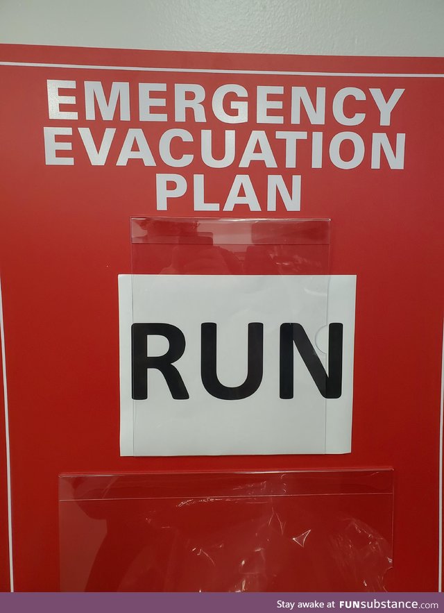 Our office evacuation plan