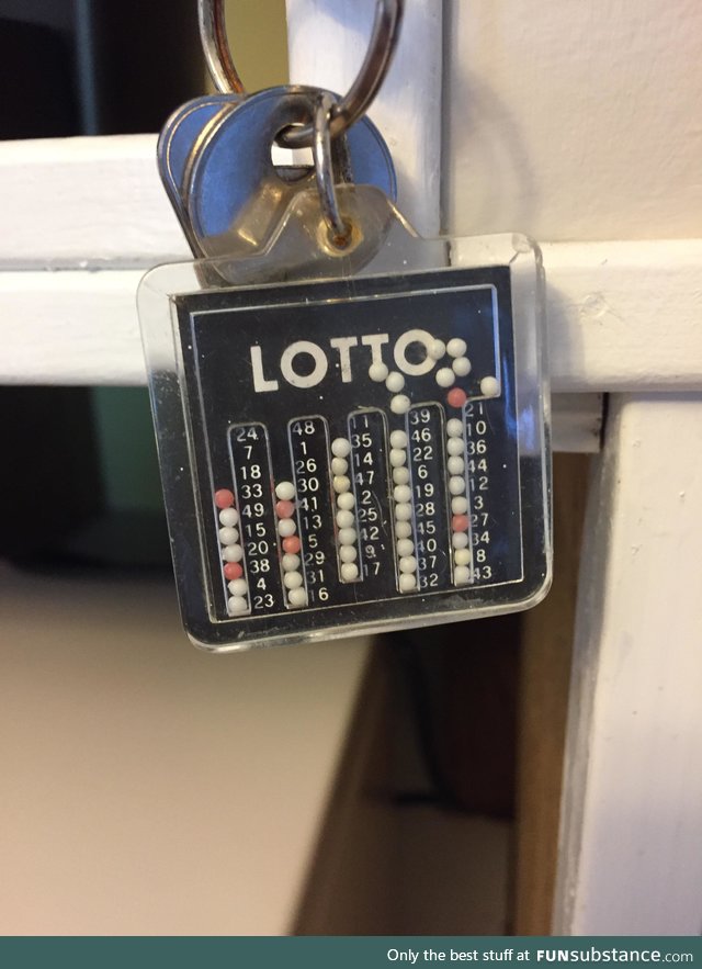 A keychain that chooses your lotto numbers for you