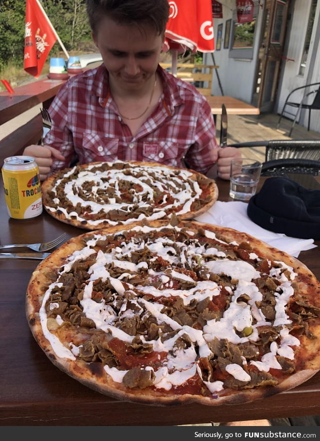 Sweden's national food - The Kebab Pizza