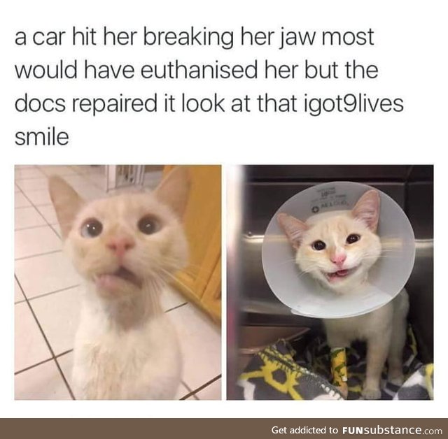 She's still kickin'! Look at that precious smile