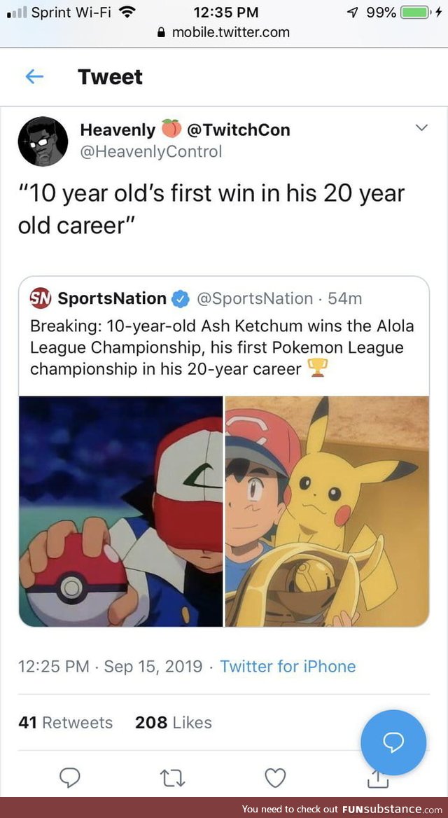 Shoulda dumped that trash ass Pikachu