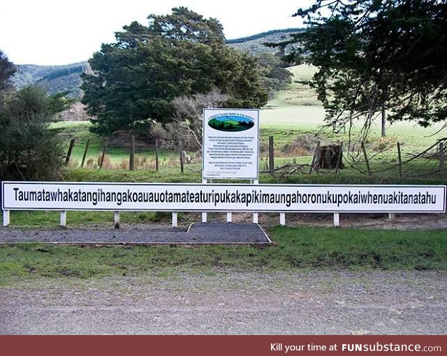 Just a Maori town in New Zealand