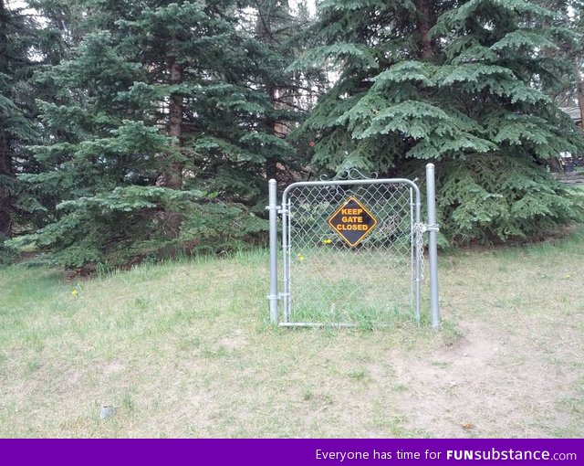 I, too, found a locked gate