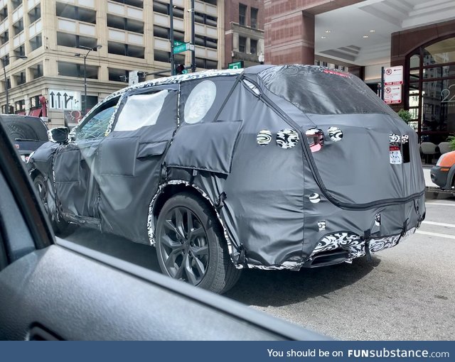 2020 prototype car being driven incognito-ish