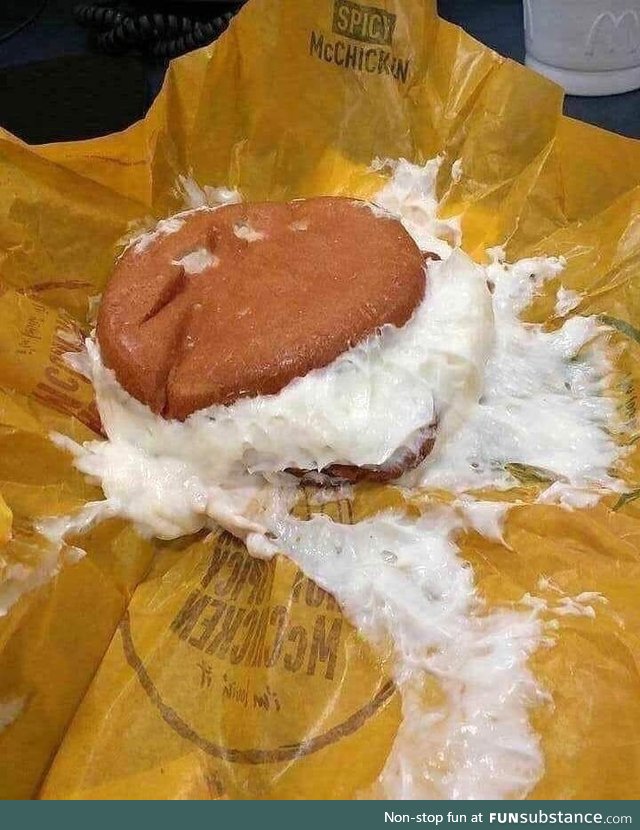 Asks for "extra mayo" receives a 'McCumshot', courtesy of Ronald McDonald's