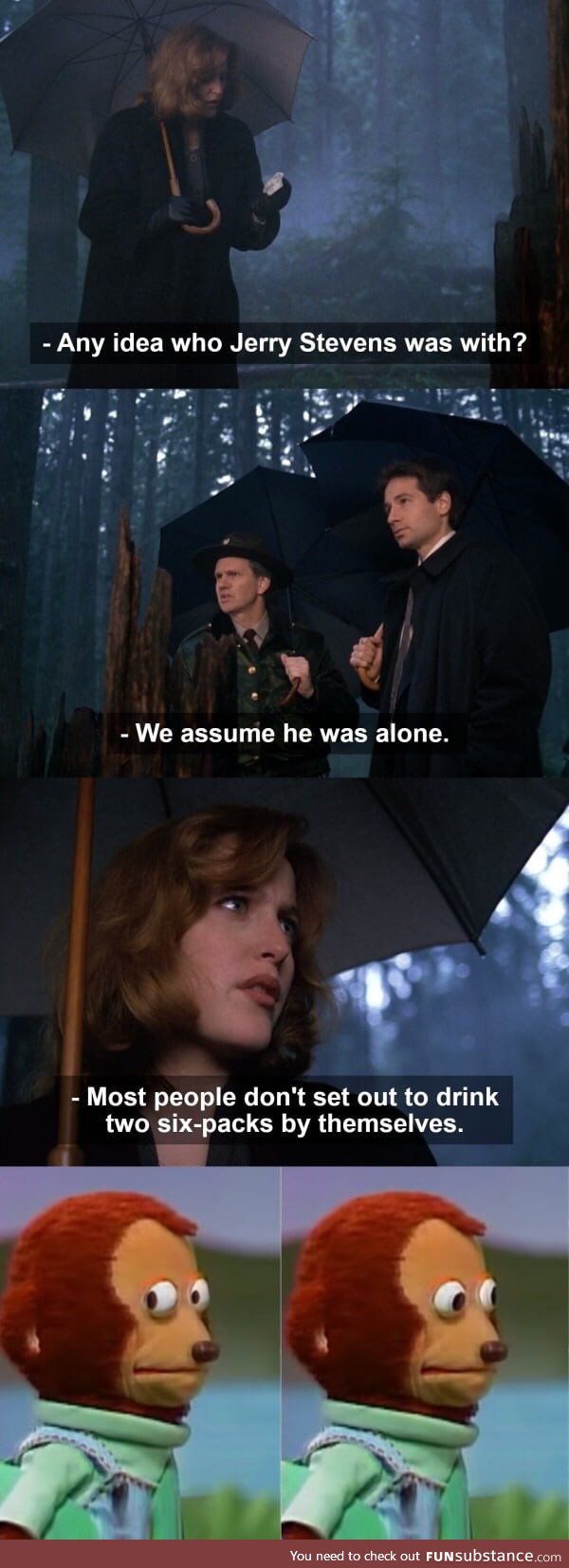 Agent Scully has no idea