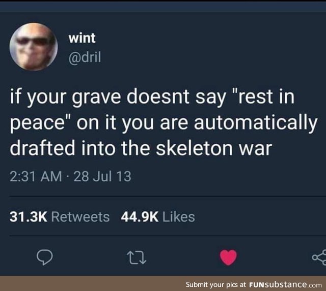 The skeleton war