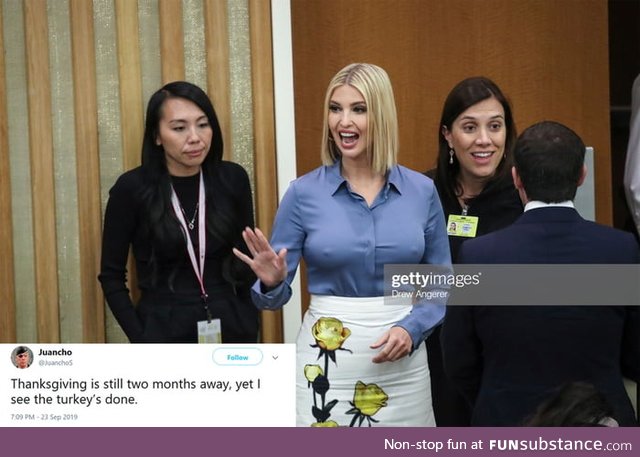 Ivanka is very much.. Front & center