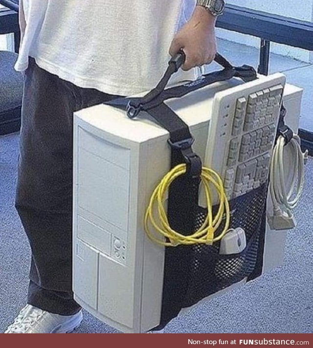 Some say laptops are better due to their portability, this man is proving them wrong