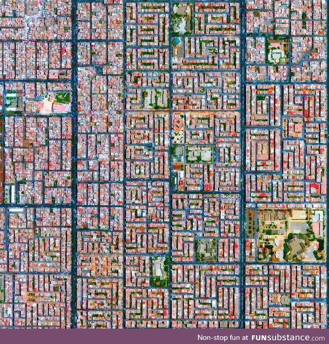 This aerial picture of Casablanca Morocco